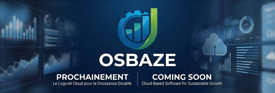 Osbaze : prochainement. Le logiciel cloud pour la croissance durable. Coming soon.